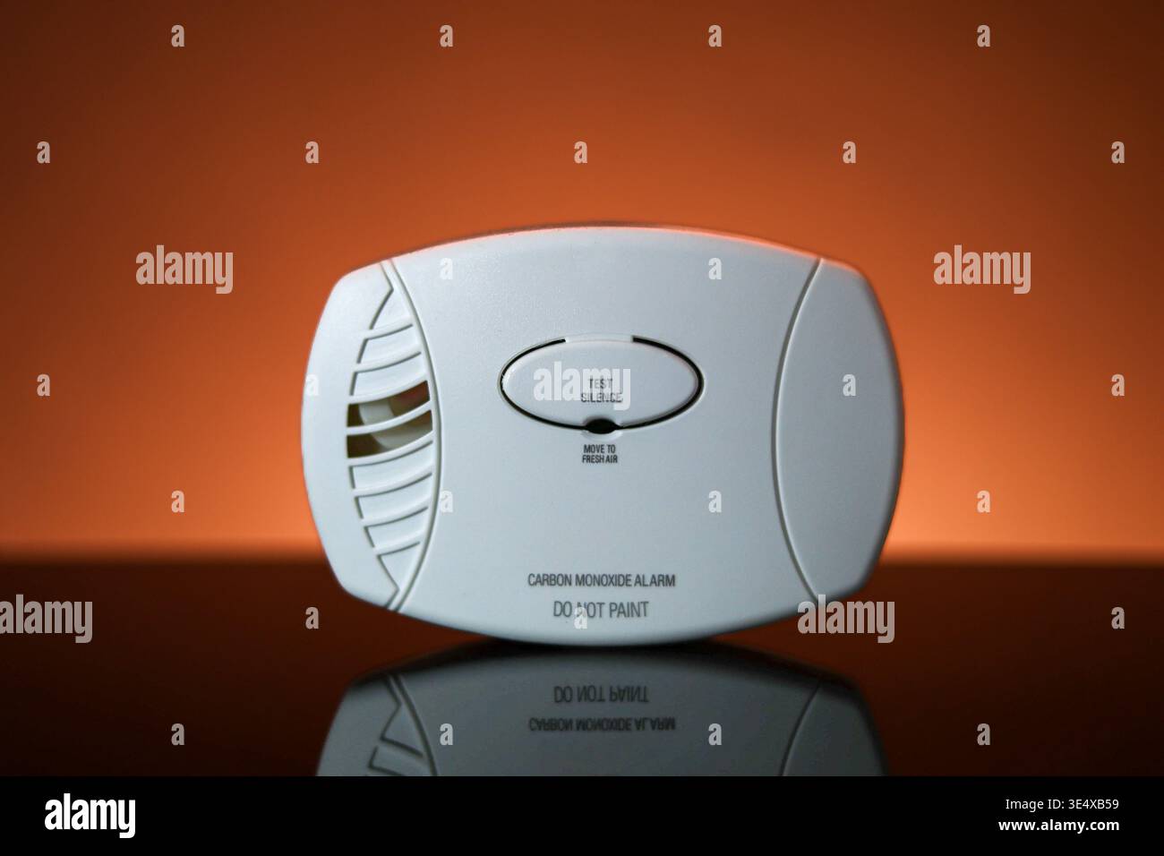 Carbon Monoxide Detector – Home Safety Sensor Device Stock Photo