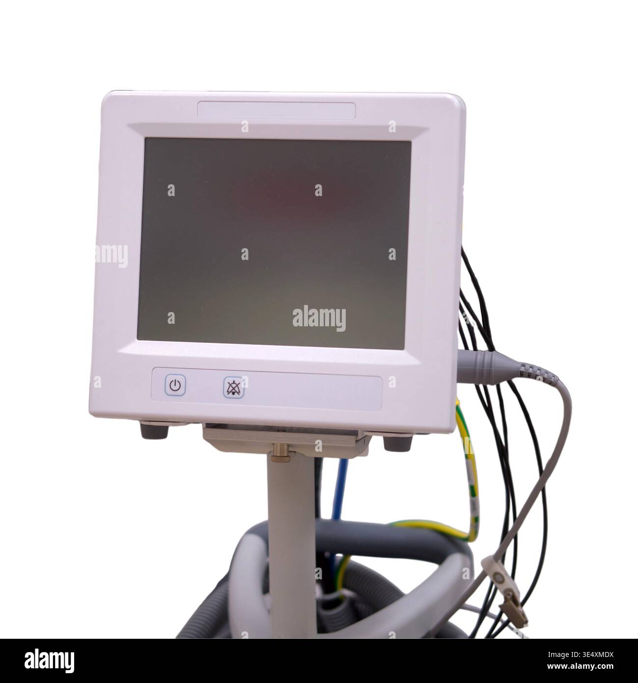 Medical monitor for patient vital sign tracking. Hospital equipment ...