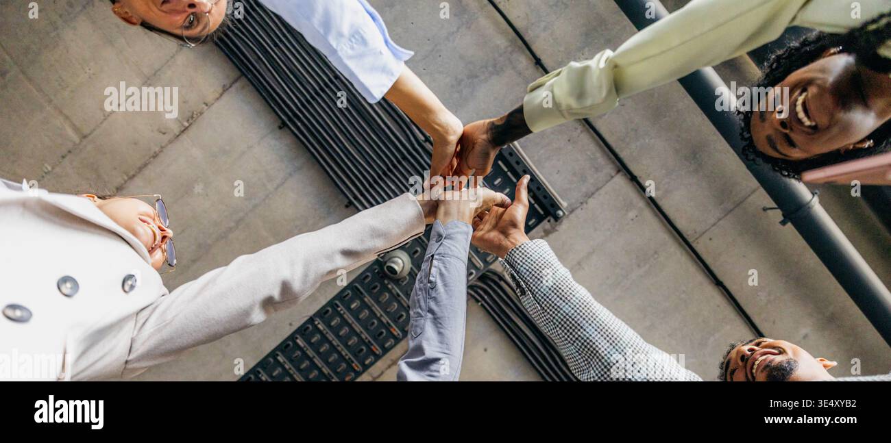 Developers and designers rejoice after productive session Stock Photo