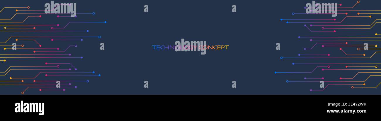 Circuit board texture with communication technology concept Stock Vector