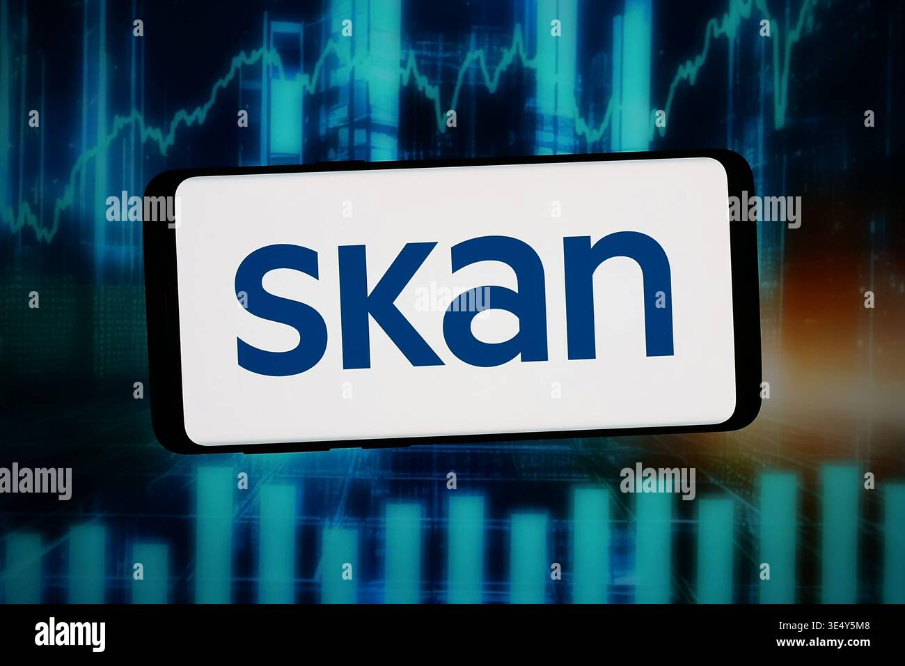 In this photo illustration, the logo of Swiss technology company SKAN ...
