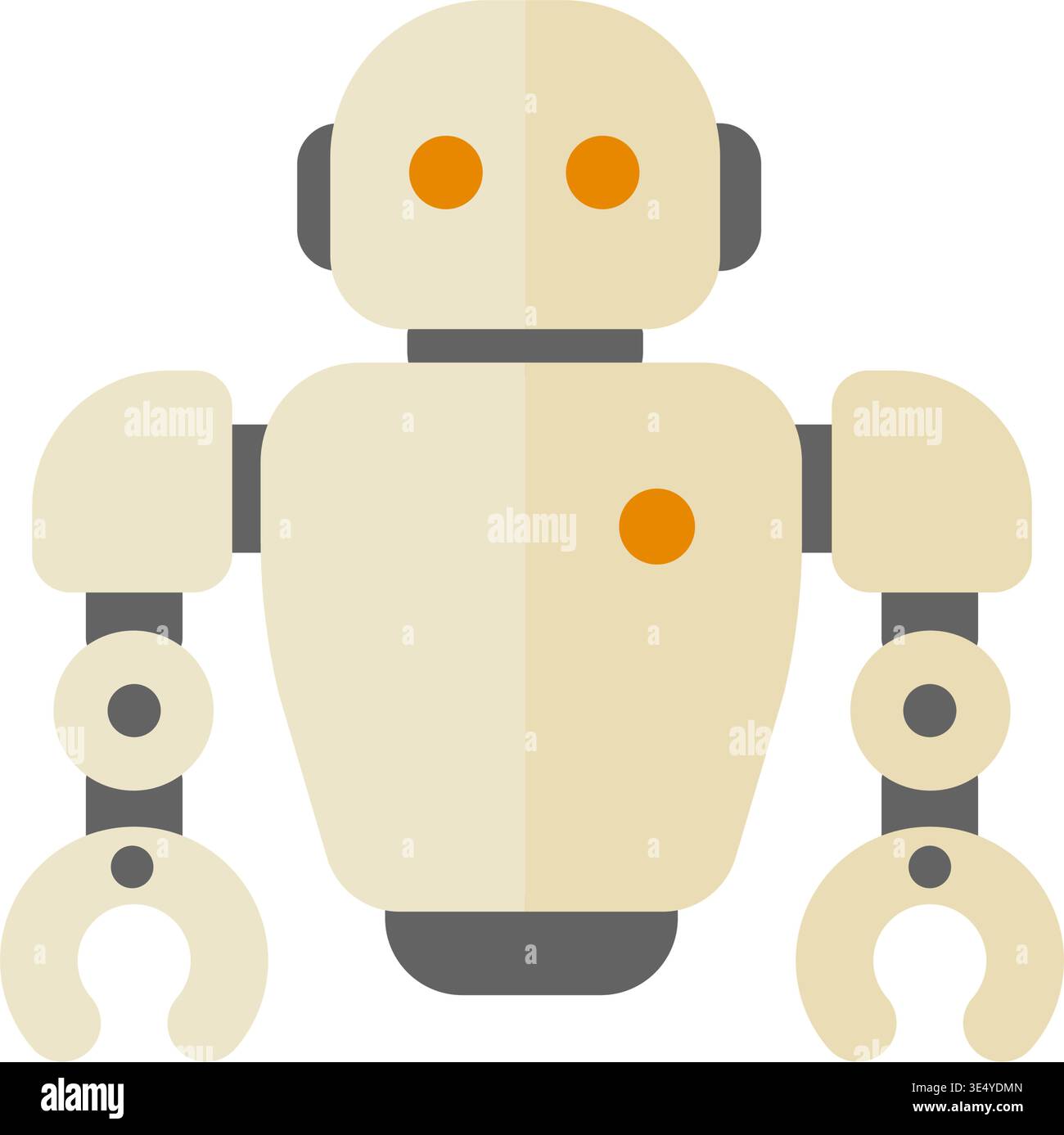 Robot (physical AI, robotics technology) vector icon illustration Stock Vector