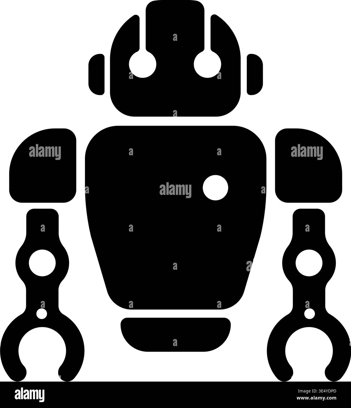 Robot (physical AI, robotics technology) vector icon illustration Stock Vector