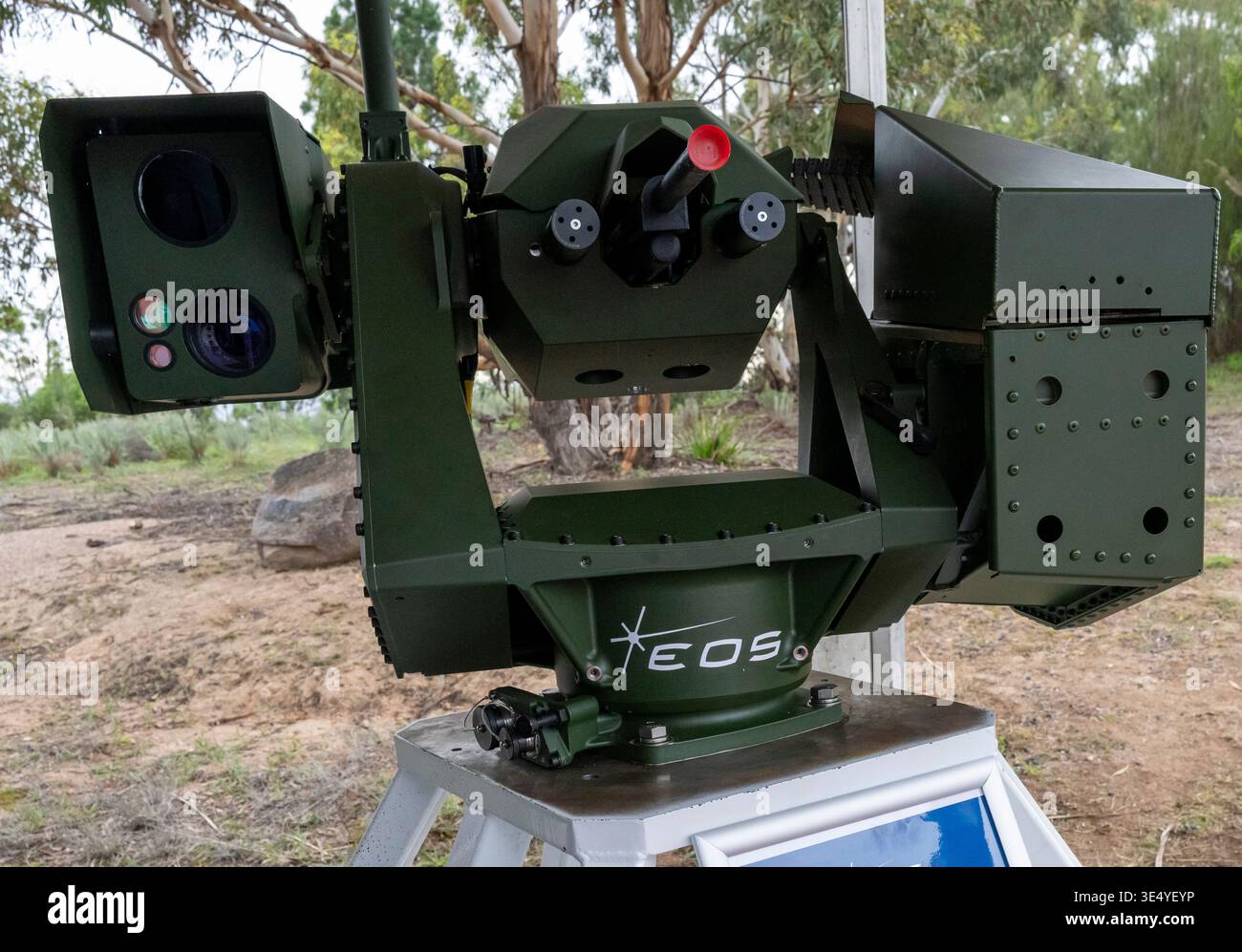 26 March 2026, Australia, Canberra: An EOS R150 machine drone defense ...