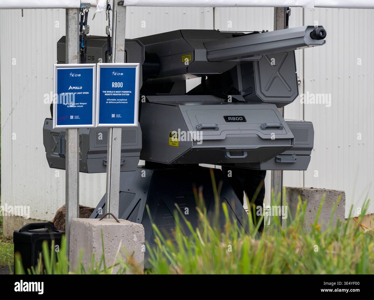 Eos Rws R800 26 March 2026, Australia, Canberra: An EOS R800 weapon station at the ...