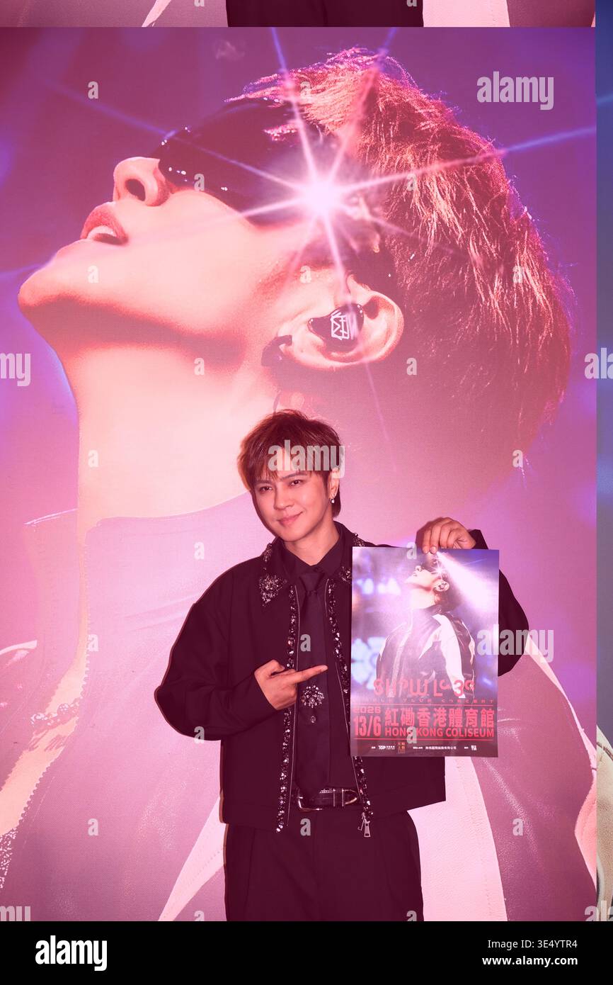 Taiwanese singer Show Lo Chih Hsiang attends a press conference in Hong ...