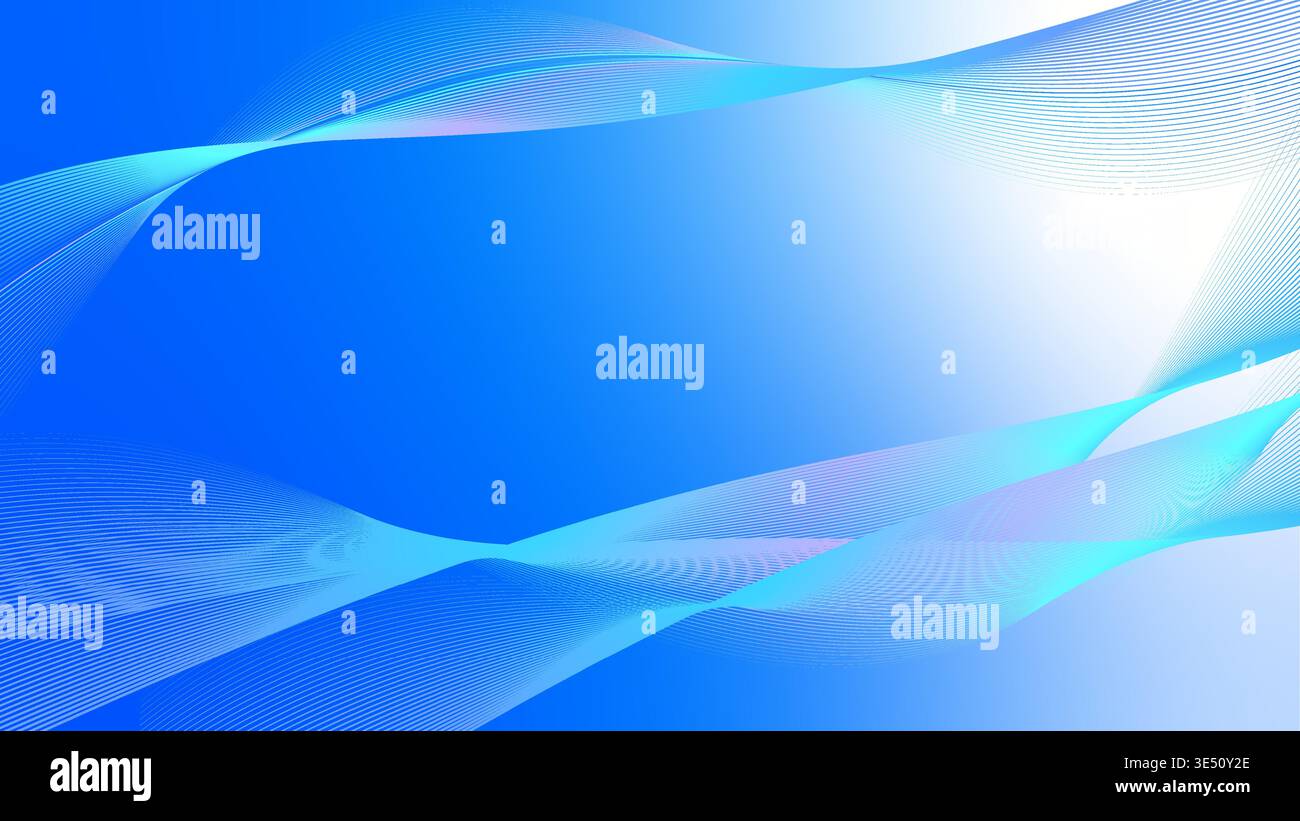 Minimal Abstract fluid Blue gradient colorful background design Stock Vector