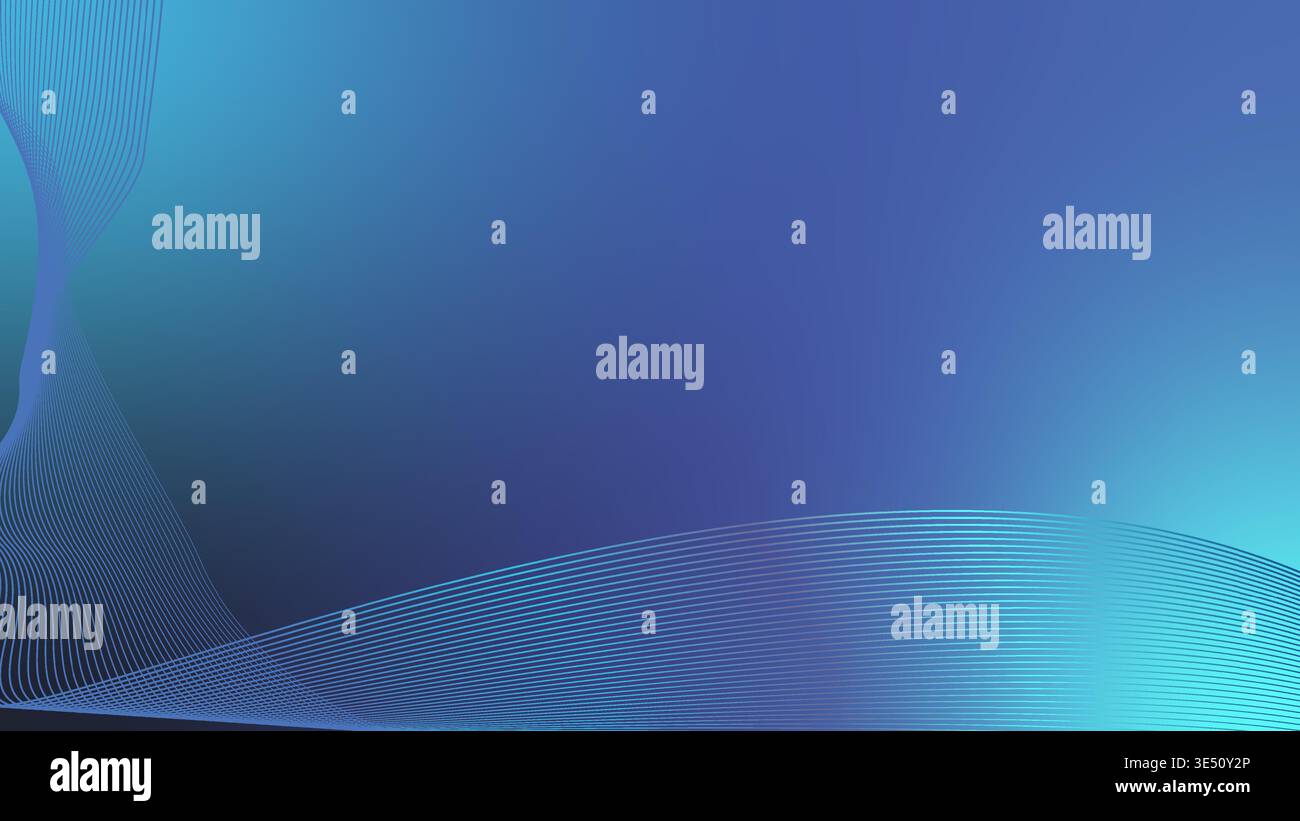 Minimal Abstract fluid Blue gradient colorful background design Stock Vector