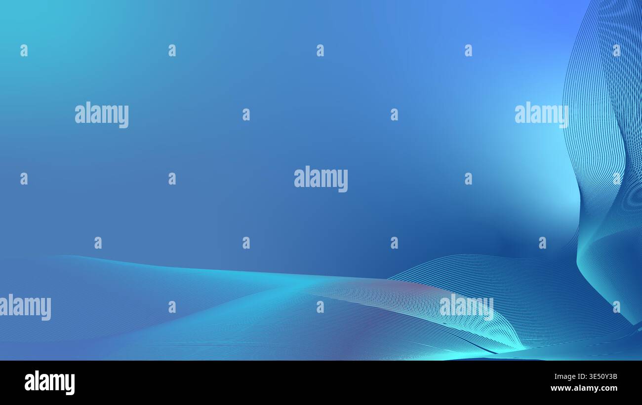 Minimal Abstract fluid Blue gradient colorful background design Stock Vector