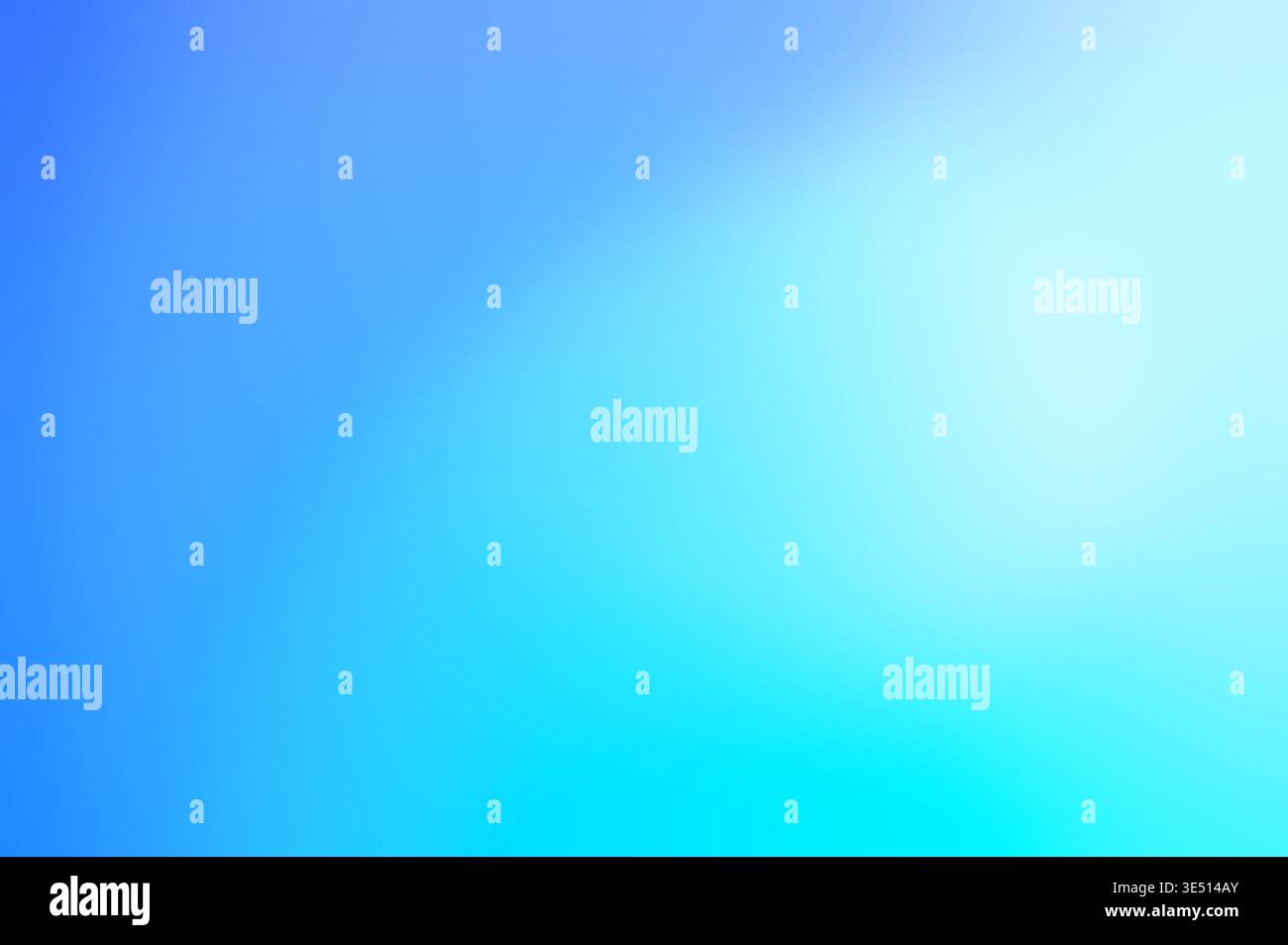 Vibrant blue and turquoise color gradient abstract background. Stock Photo