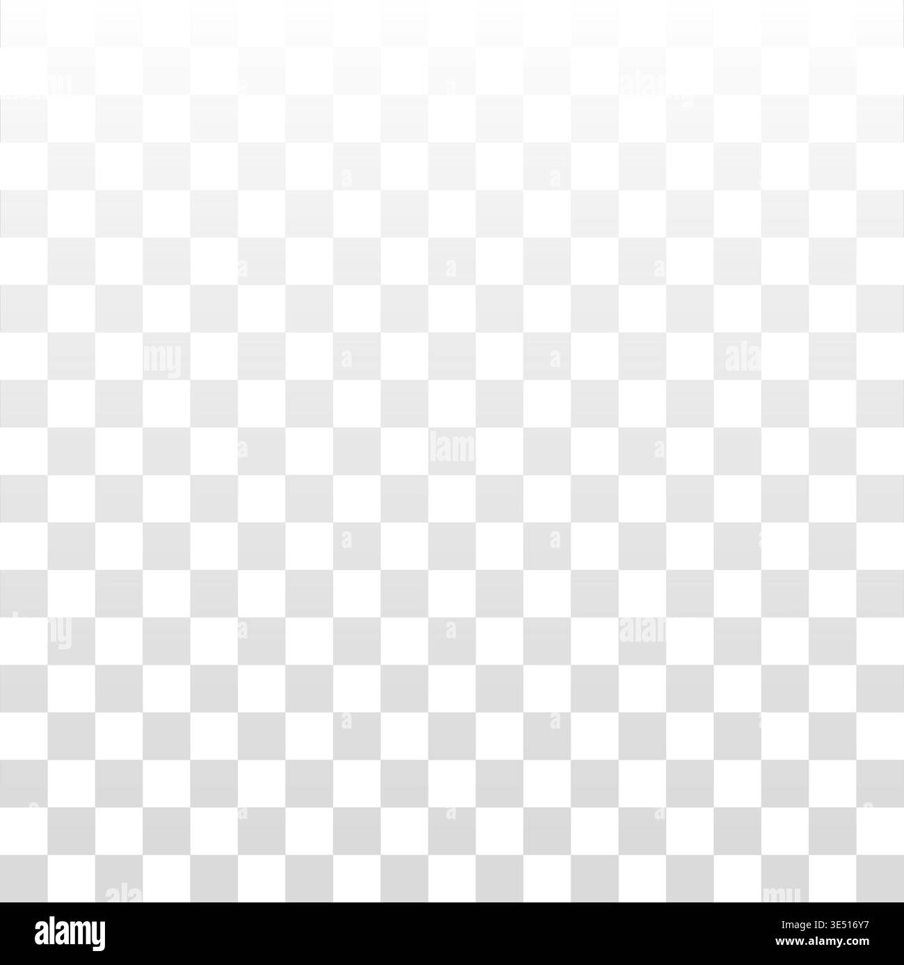 Checkerboard pattern Vector. Grey white grid. Vertical gradient effect. Transparency floor symbol. Manual vector only. No autotrace used. Stock Vector