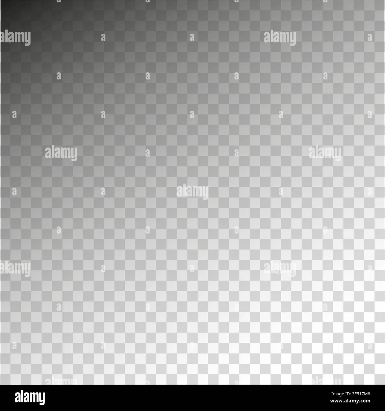 Grey gradient background. Transparency grid pattern. Abstract vector design. Dark top corner. Manual vector only. No autotrace used. Stock Vector