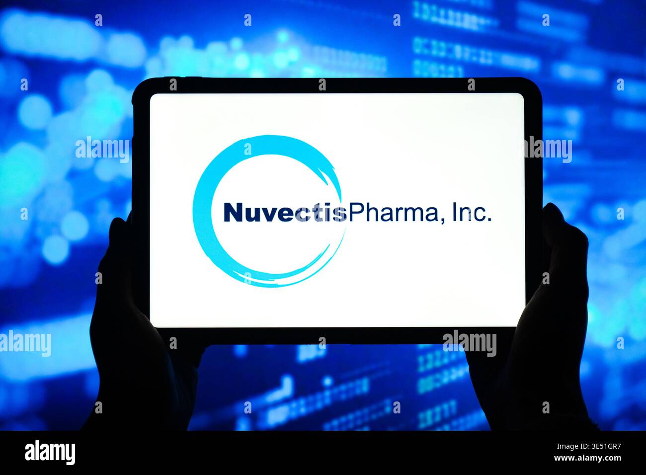 In this photo illustration, the Nuvectis Pharma Inc. logo is seen ...