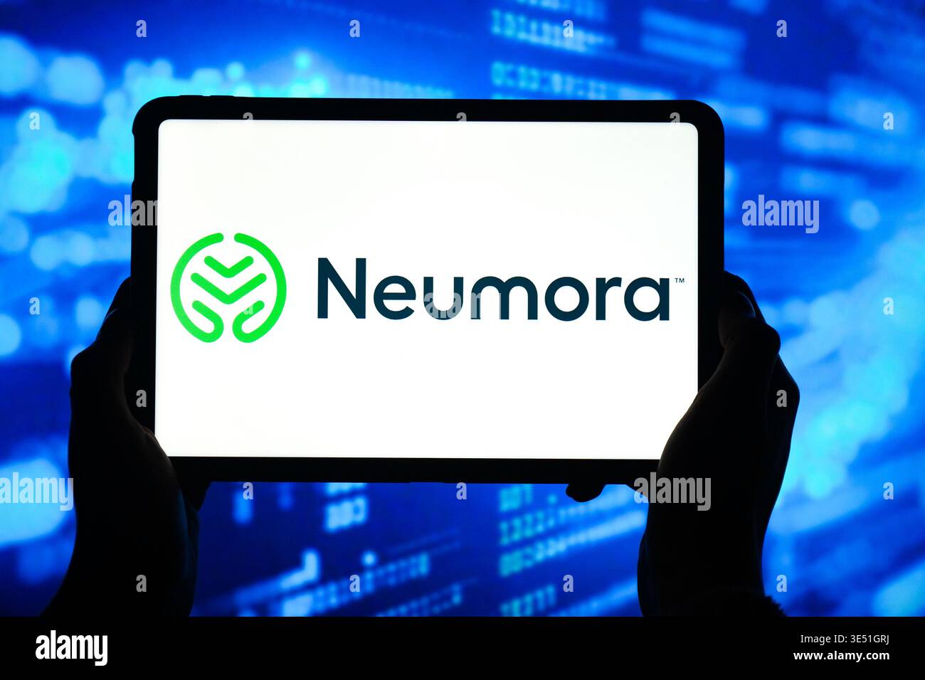 In this photo illustration, the Neumora logo is seen displayed on the ...