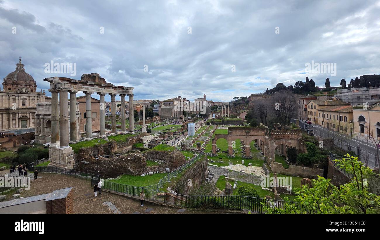Imperial Fora in Rome Credits: Luigi de Pompeis/Alamy Stock Photos - Smartphone Captured Stock Image