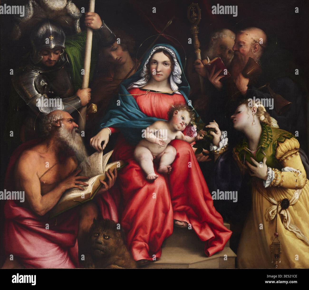 The Mystic Marriage of Saint Catherine with Saints - painting by ...