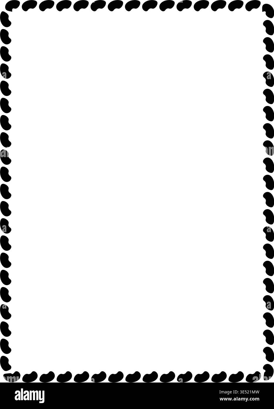 Cross Shape Dotted Rounded Square Border Frame Decorative Vector ...