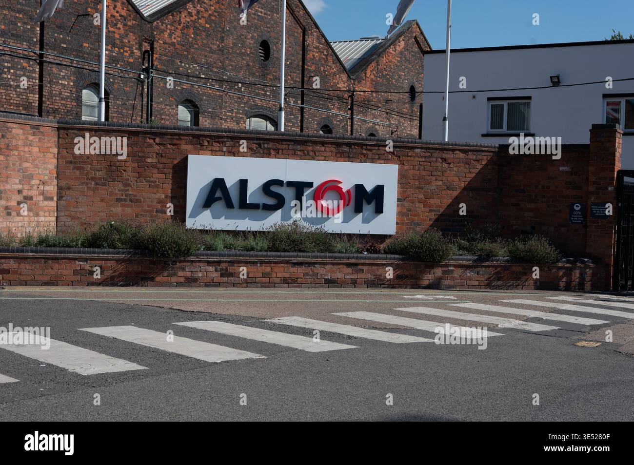 Alstrom Railway depot Derby. Stock Photo
