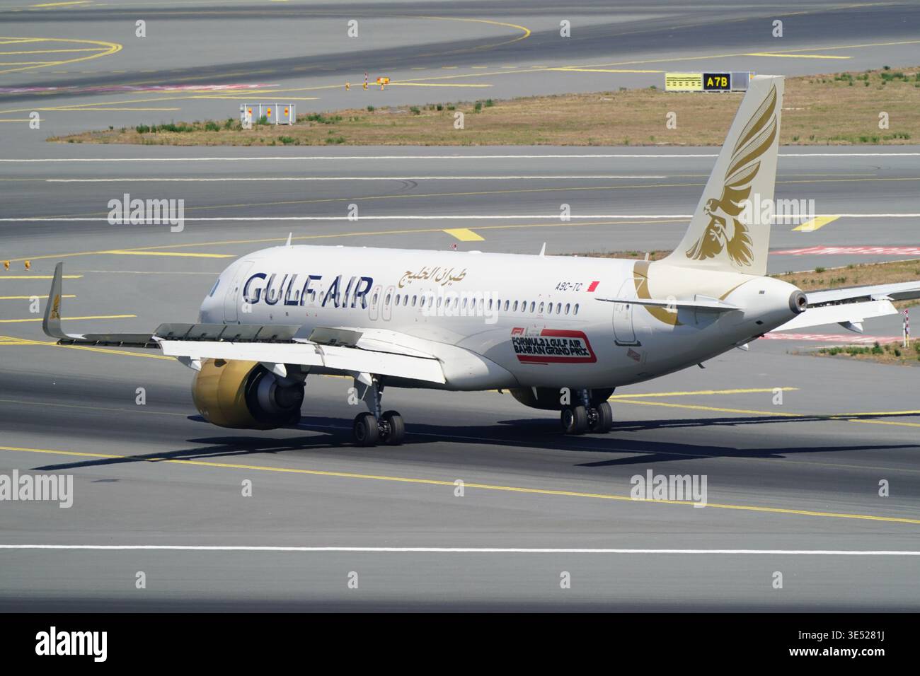 Bahrain Gulf Air Airbus A320-200 with registration A9C-AQ on
