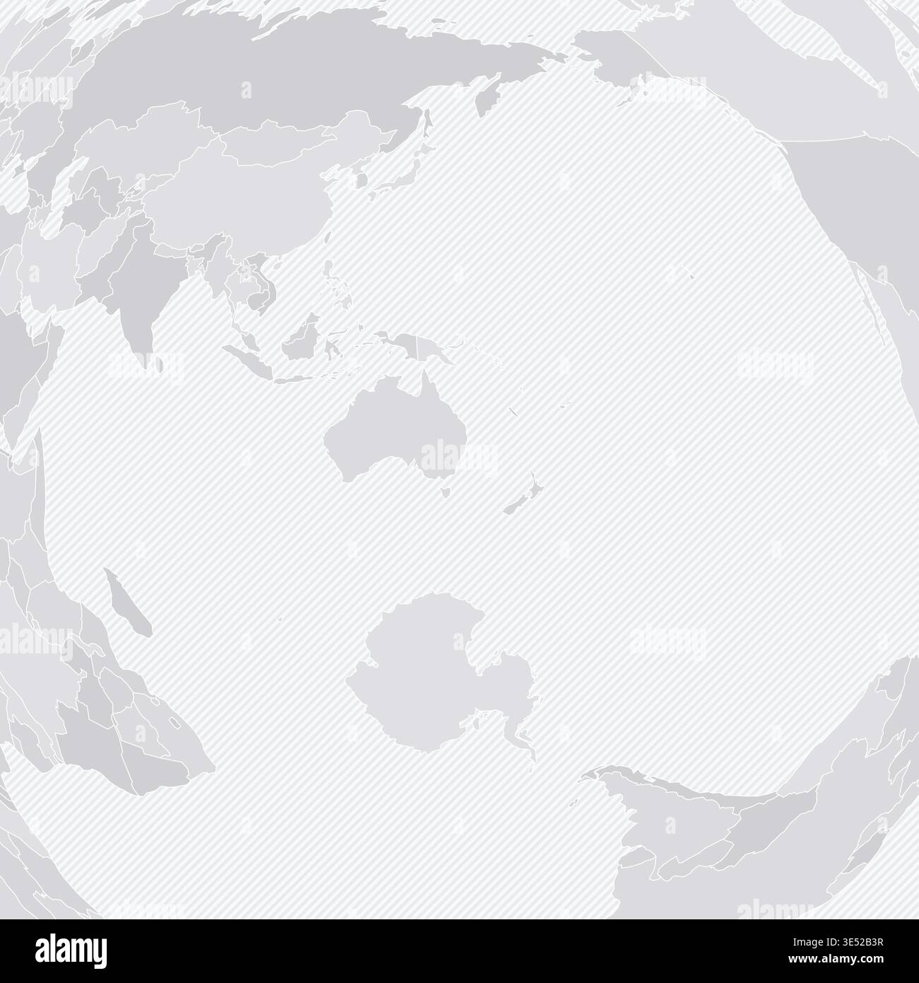 Customizable Wireframe World Map from Sydney - Azimuthal Equidistant Stock Vector