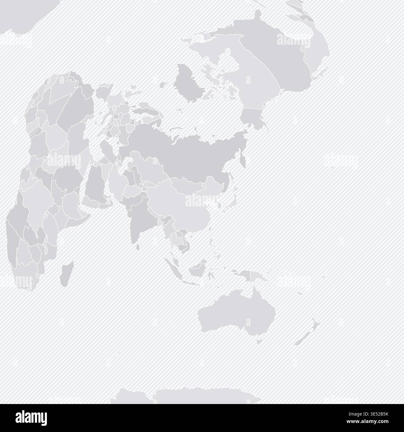 Customizable Wireframe World Map from Beijing - Azimuthal Equidistant Stock Vector