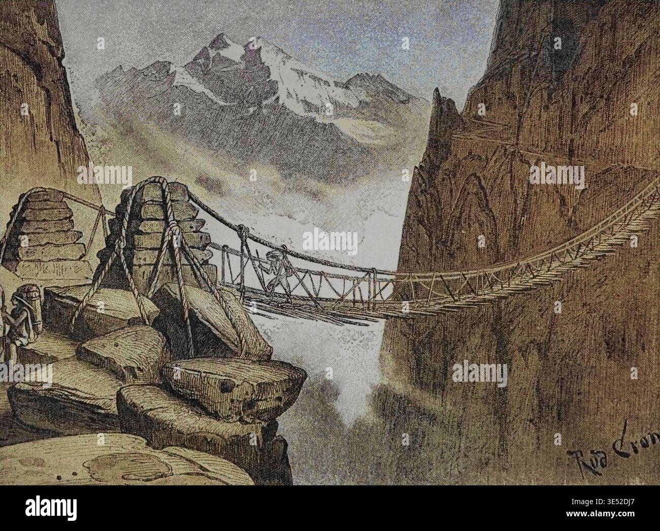 Inca Bridges Drawing