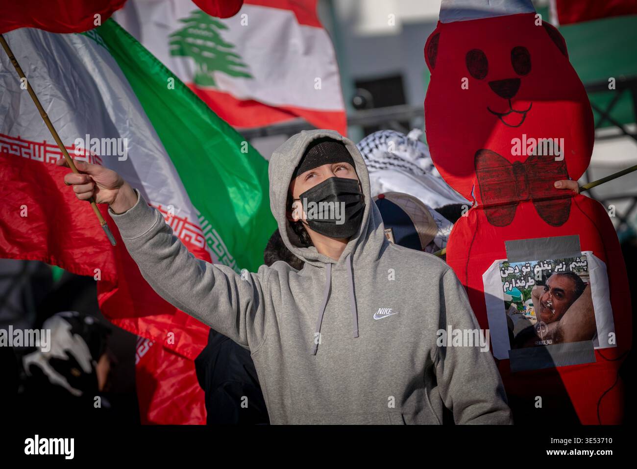 Khamenei Supporters Supporters of the late Ayatollah Ali Khamenei rally outside the Islamic ...