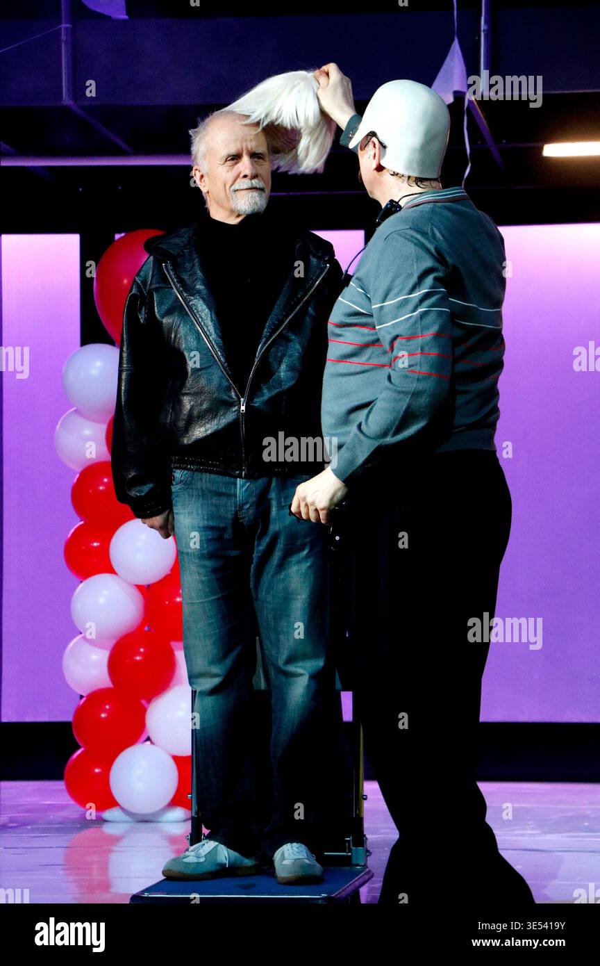 Axel Wandtke und Lars Eidinger bei der Fotoprobe zum Theaterstück Der ...
