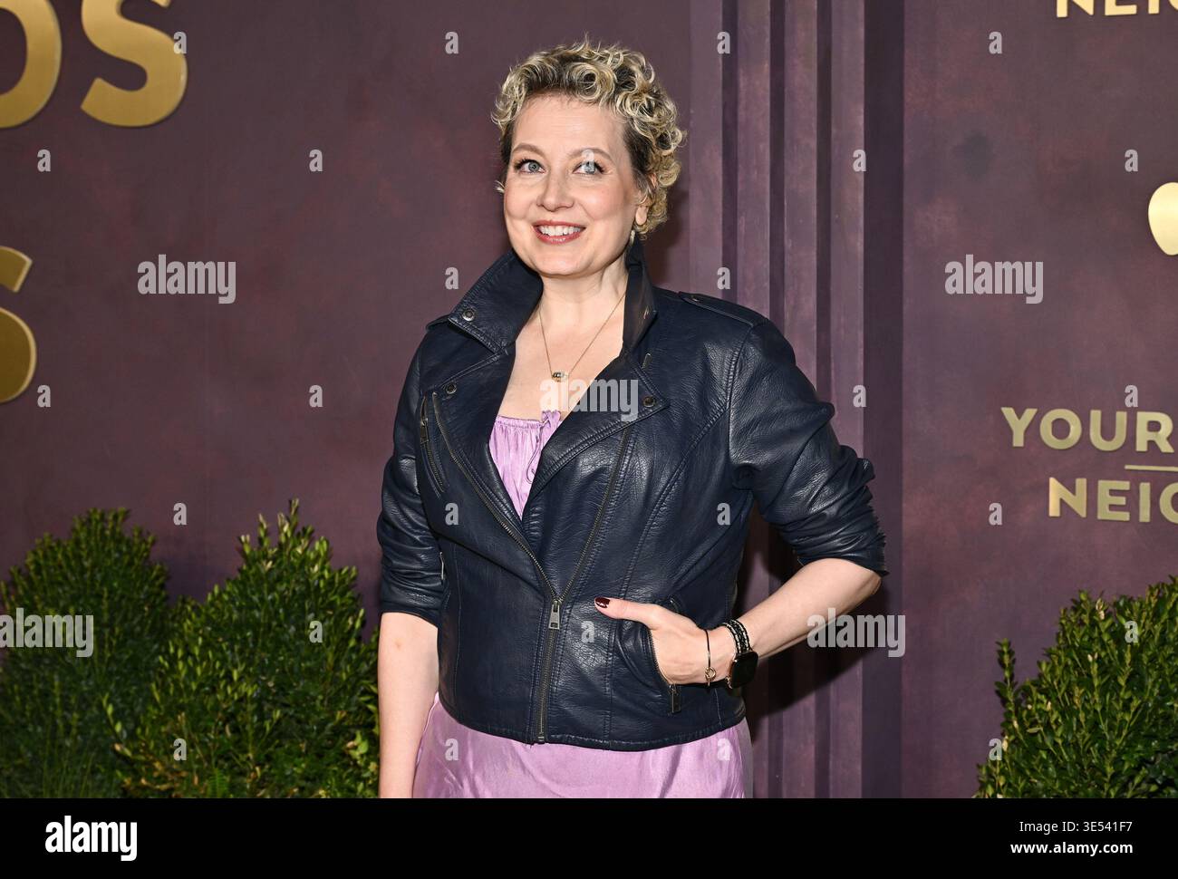 Jessica Mudge Jennifer Mudge attends the premiere of Apple TV's