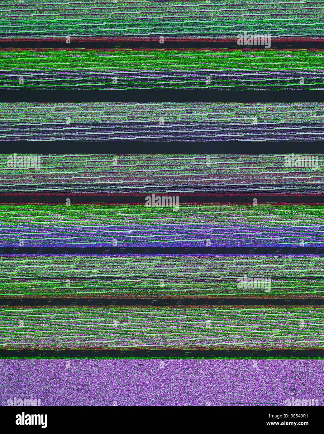 Digital glitch noise vertical abstract error technology background Stock Photo