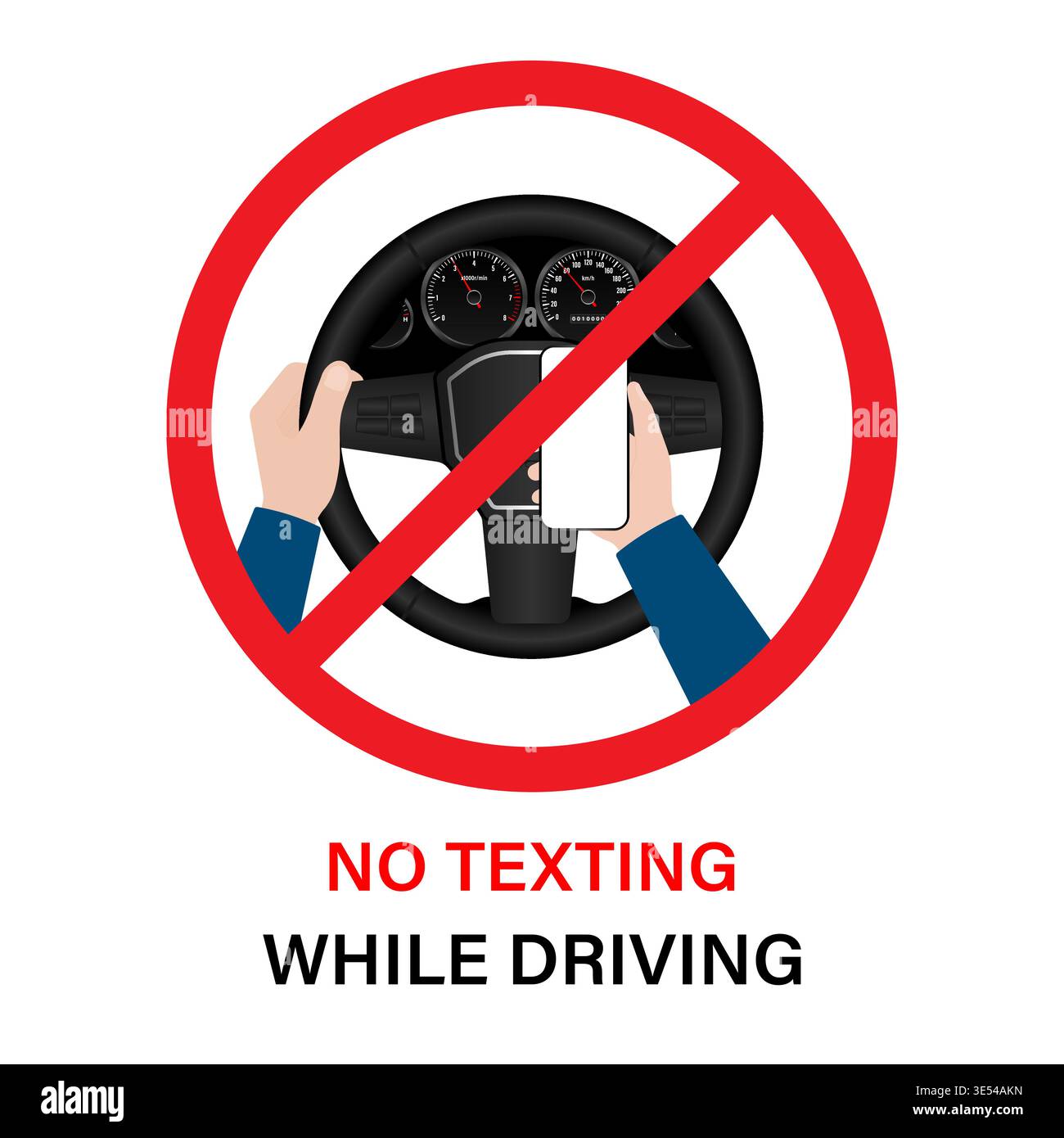 No Texting While Driving. Do Not Use Phone While Driving. Careless and ...