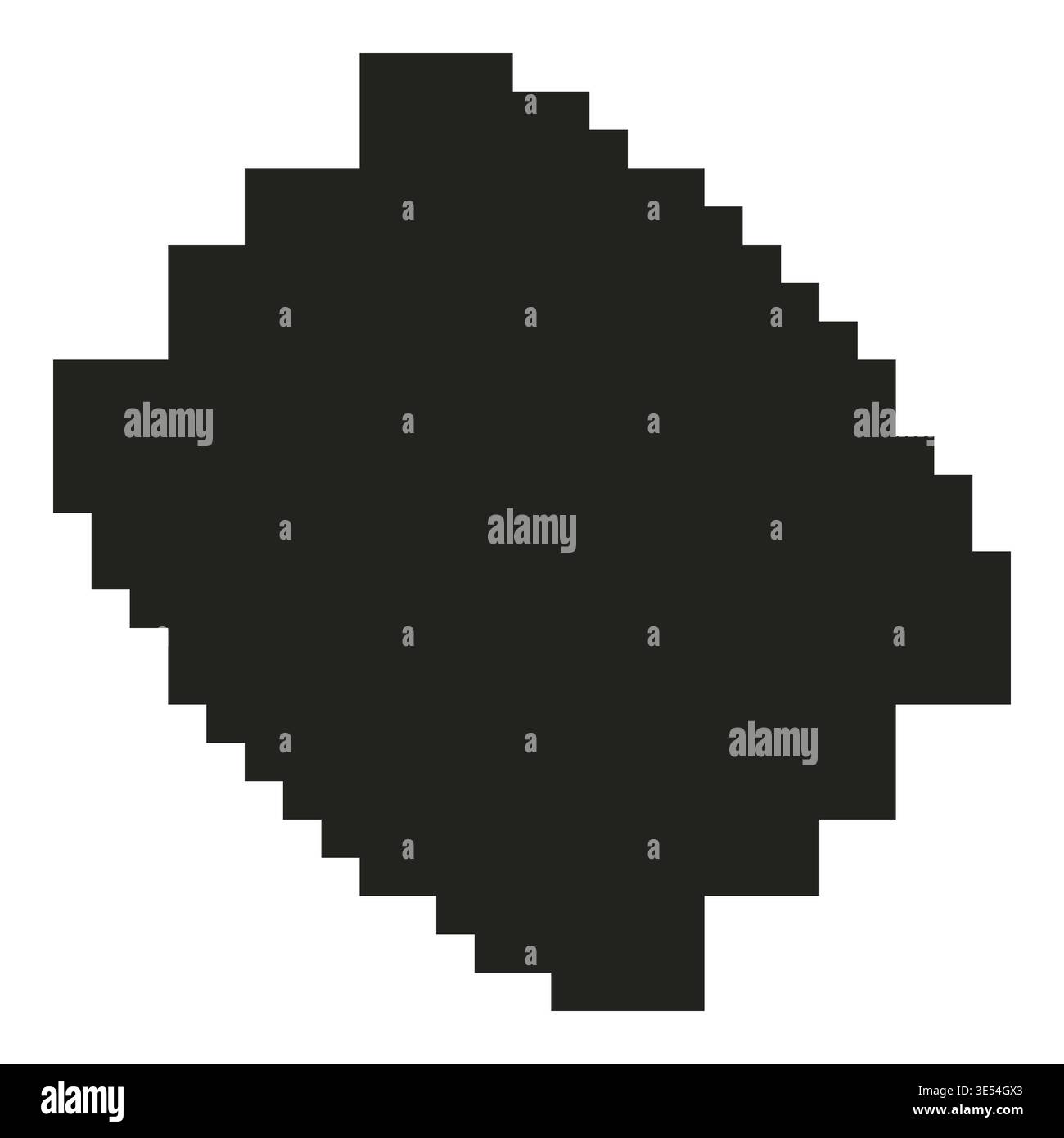 Pixel Shapes 49 2000 2000 Stock Vector