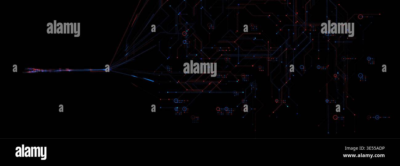 AI Neural Network Business Analytics Artificial Intelligence Background, Big Data Transform Technology, Data Science Machine Learning. Analyzing Stock Vector