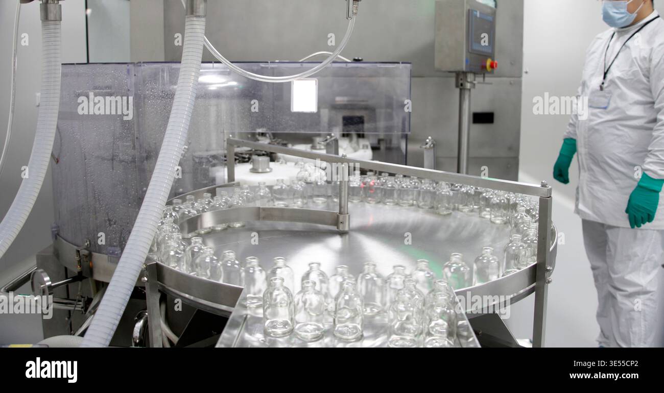 The production line of the medicine Stock Photo - Alamy