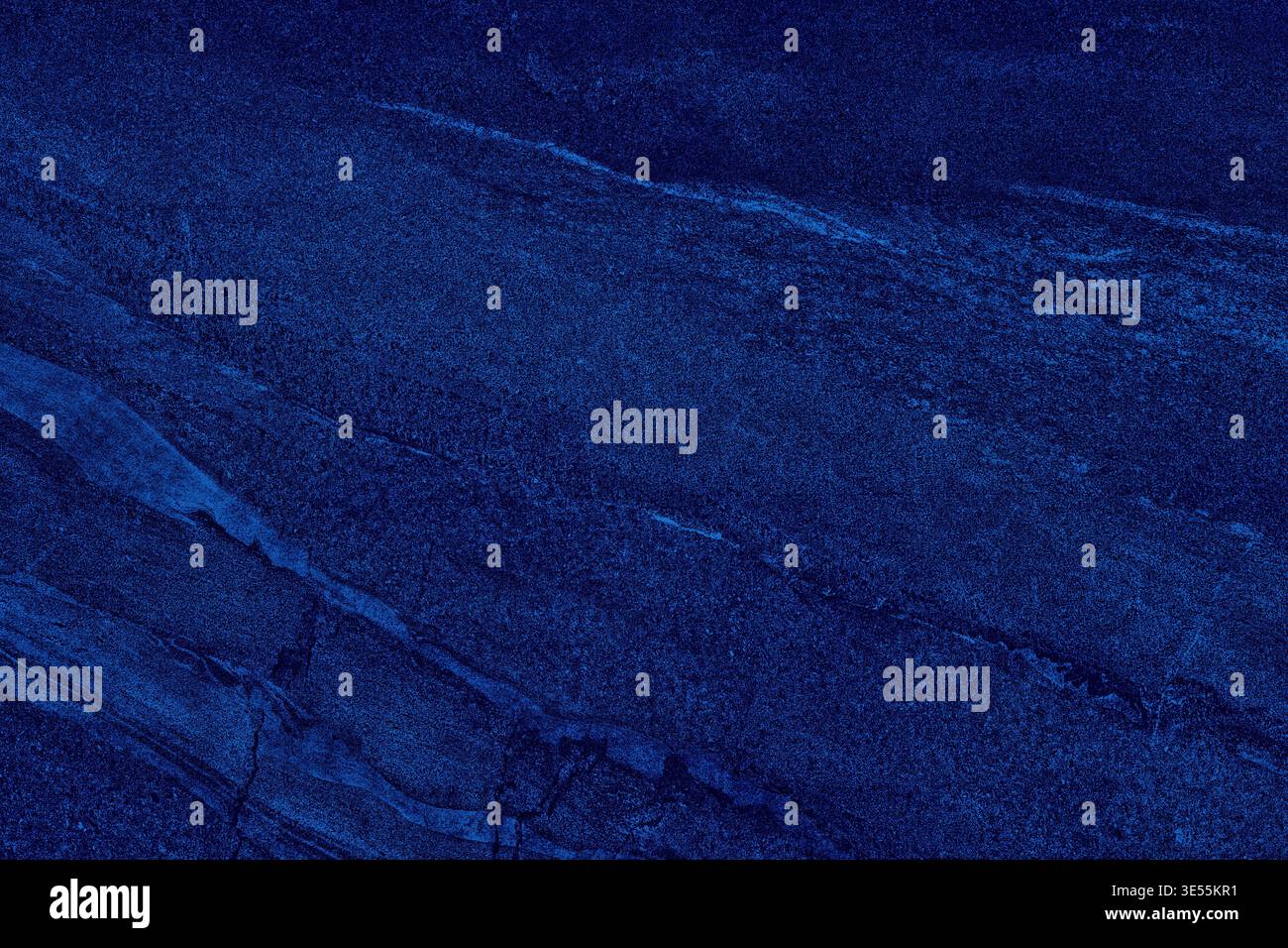 Dark blue grainy veins texture. Navy bright color textured surface. Indigo colour abstract background Stock Photo
