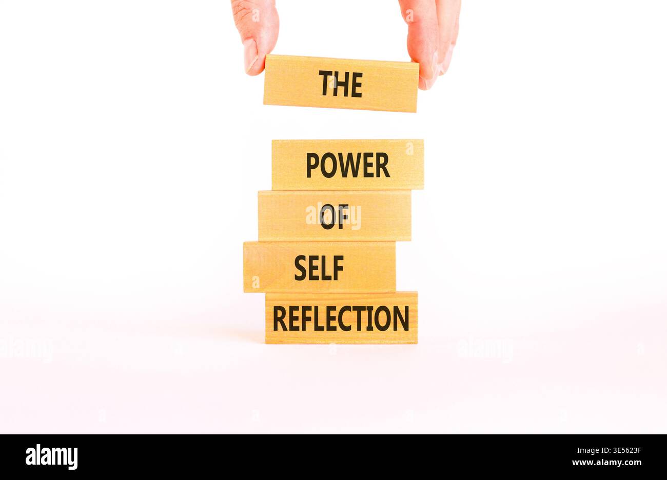 Self reflection symbol. Concept words The power of self reflection on ...