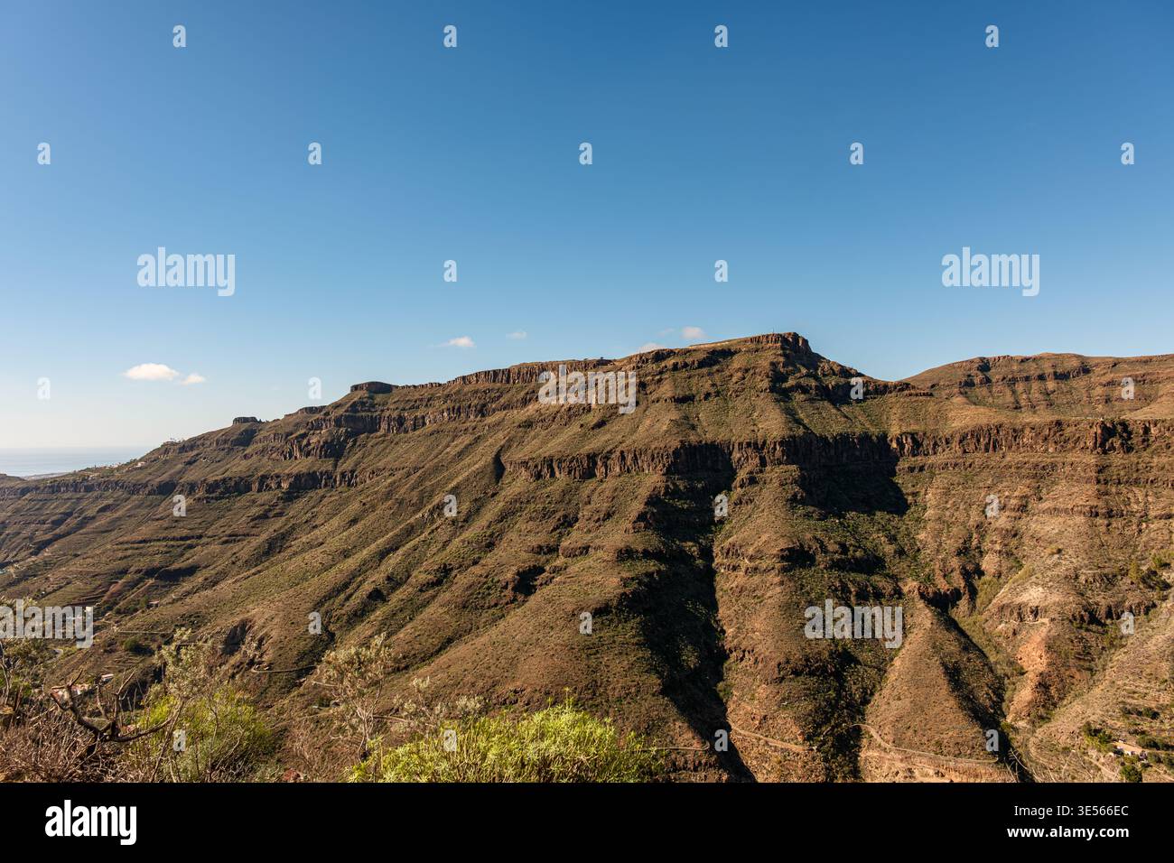 Paranimic Ridge A wide panoramic view of a large mountain ridge with distinct ...