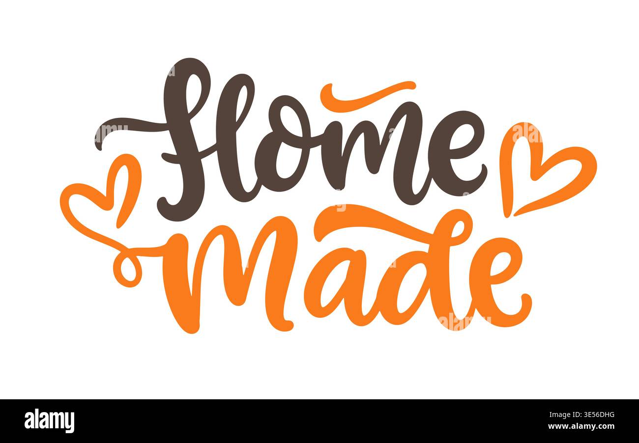 Homemade vector cute lettering calligraphy design Stock Vector