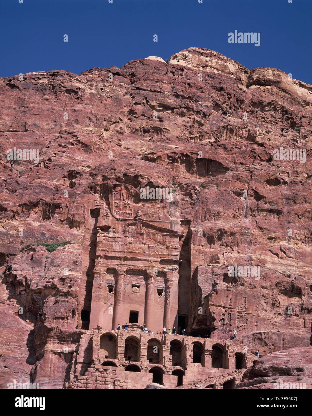 Jordan. Ma'an Governorate. Petra Ruins. The Urn Tomb. Stock Photo