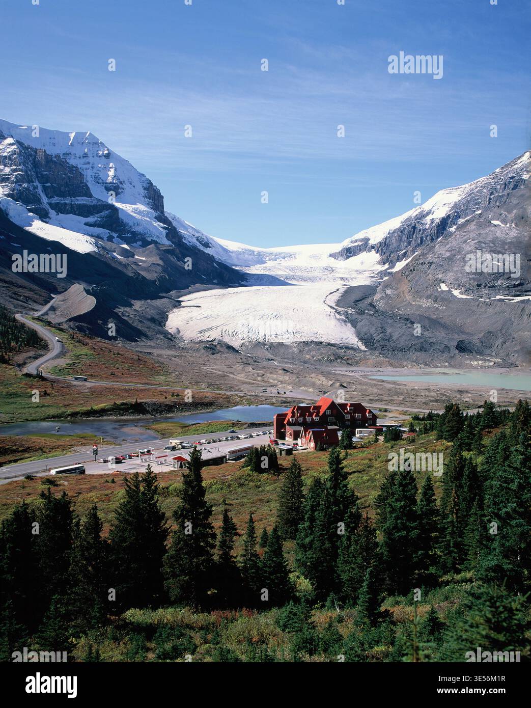 Canada. Alberta. Jasper National Park. Athabasca Glacier. 1980s. Stock Photo