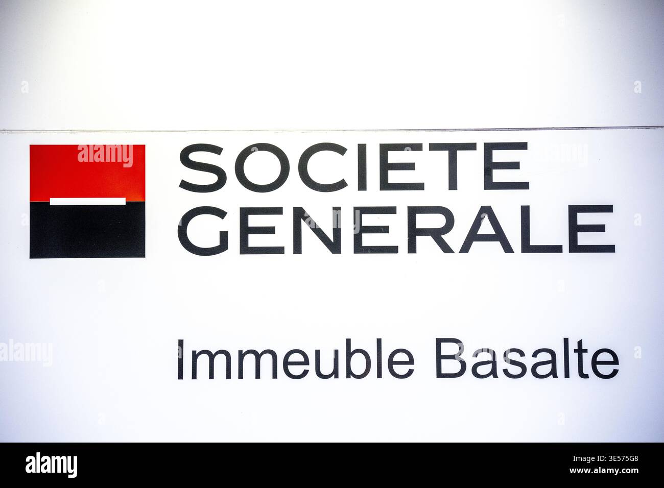 Office building at La Defense, Paris, France. Societe Generale bank Stock Photo