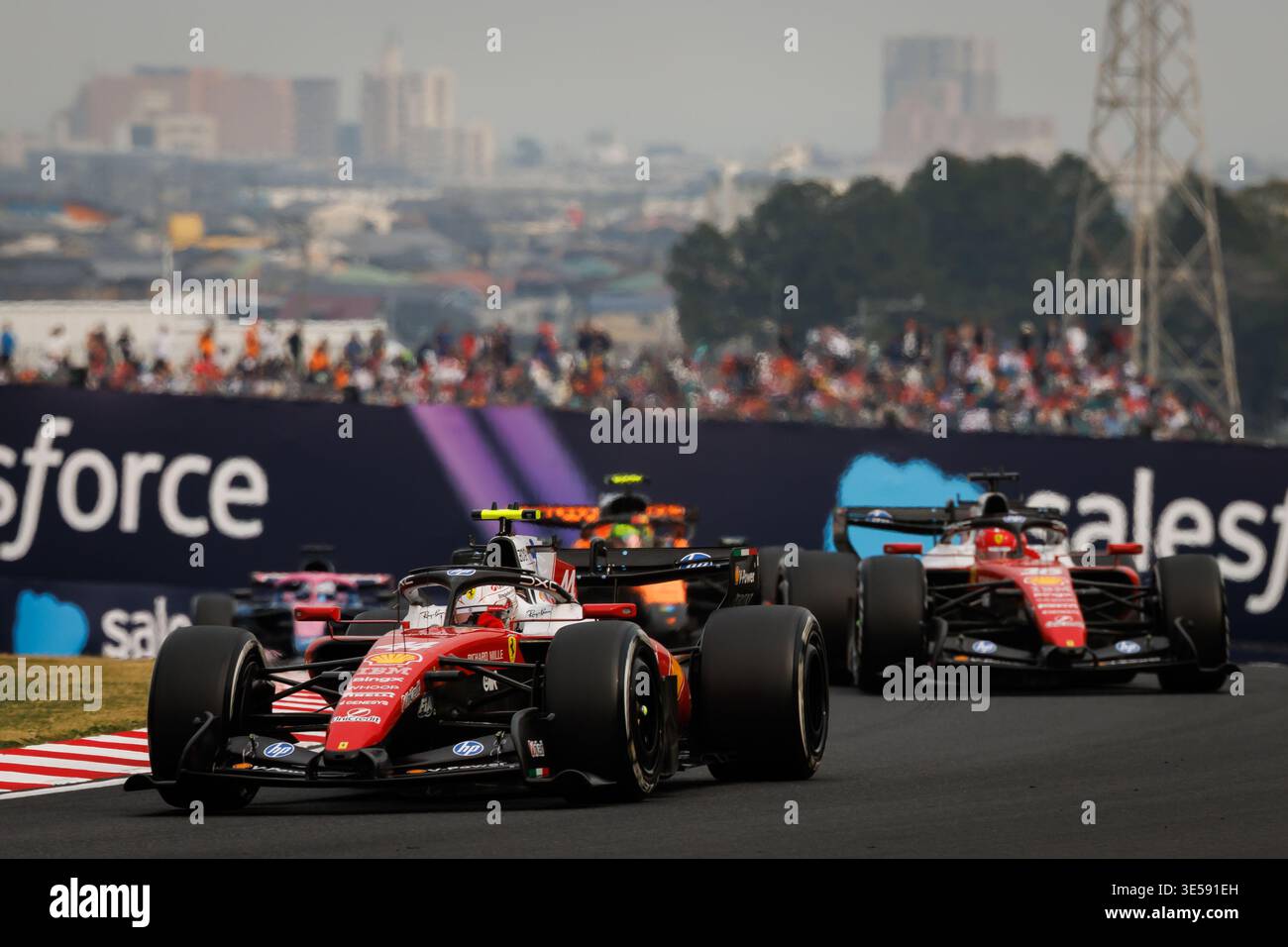 Suzuka, 29 Mar 2026: Lewis Hamilton (GBR) of Ferrari and Charles ...