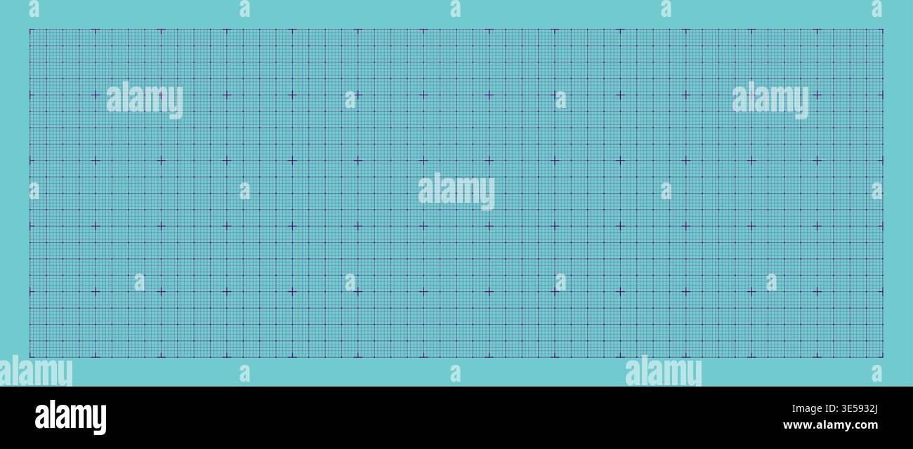 Technical drawing sheet micro node cross geometry, margin layout blueprint style. Dense structure for planning pages diagrams UI wireframes education notebooks digital technology visuals. Stock Vector