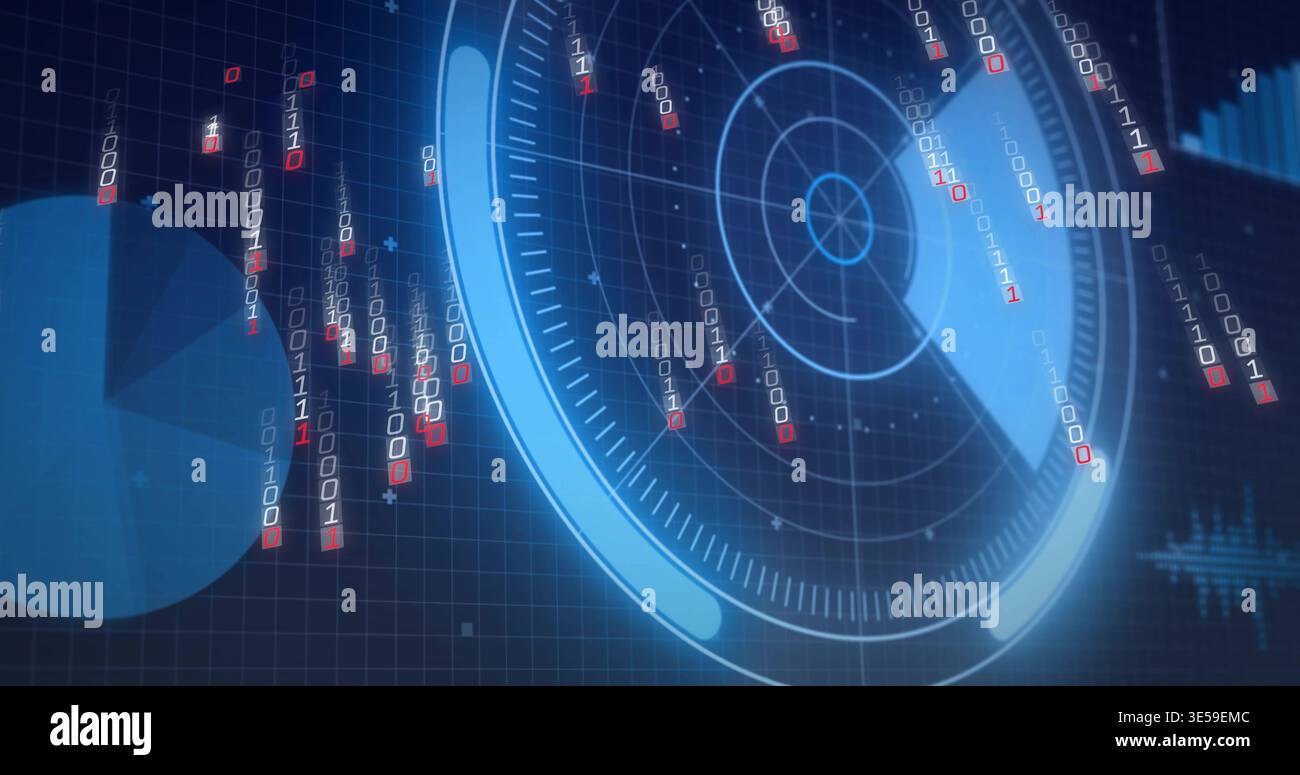 Binary streams falling data chart hi-res stock photography and images ...