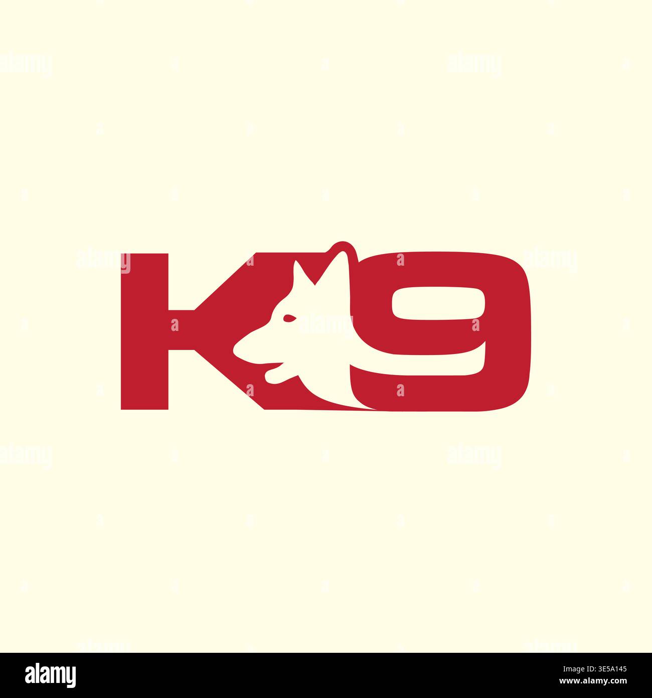 Professional K9 Dog Training Logo Stock Vector