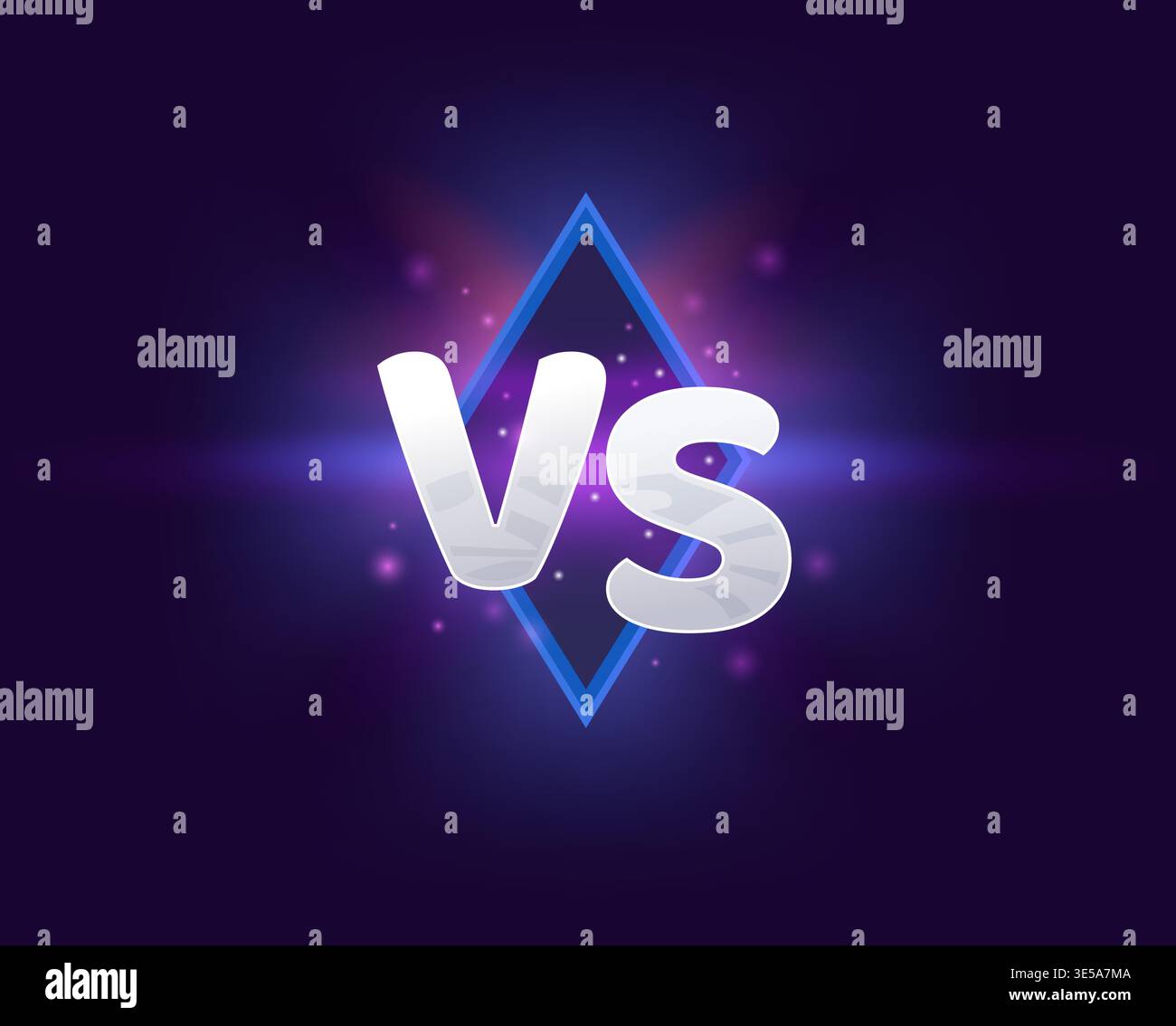 Vs versus sign showdown battle fight confrontation Stock Vector