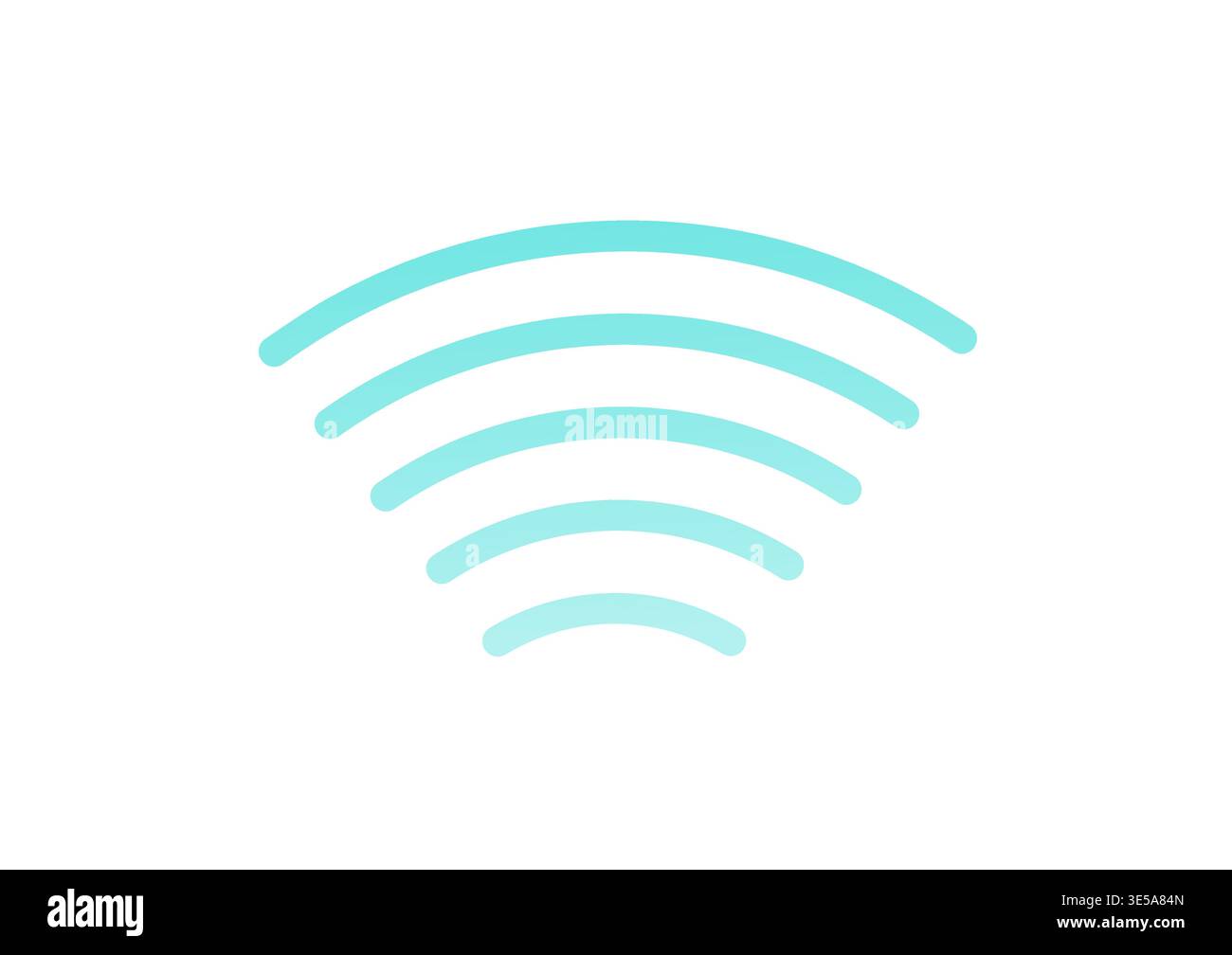 Sensor Wave or Lasor Scan or Radar Signal. Vector Illustration. Stock Vector