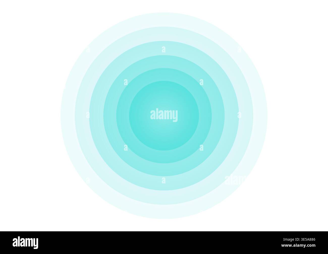 Sensor Wave or Lasor Scan or Radar Signal. Vector Illustration. Stock Vector