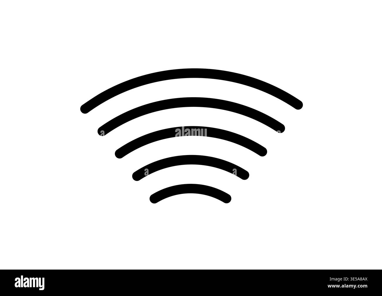 Sensor Wave or Lasor Scan or Radar Signal. Vector Illustration. Stock Vector