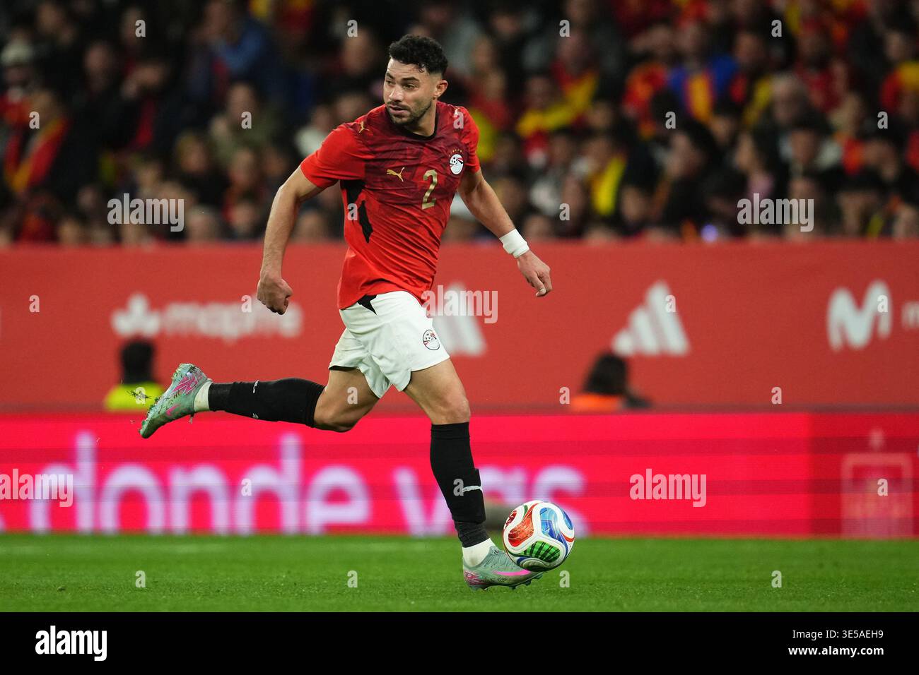 El Hanafi El Hanafi of Egypt during the friendly match between Spain and Egypt ...